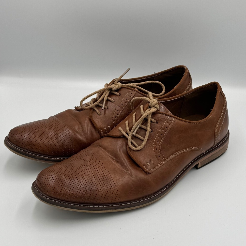 Madden Brown Leather Cap Toe Oxford Shoes Size 13 NO BOX
